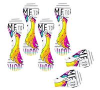 Eslifey 6 Pieces Magnetic Bookmarks, Cute Magical Unicorn Rainbow Sweet Pattern Page Markers Leather Book Mark Book Accessories for Students Teachers Reading