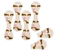Eslifey 6 Pieces Magnetic Bookmarks, Dachshund Couples with Hearts Page Markers Leather Book Mark Book Accessories for Students Teachers Reading