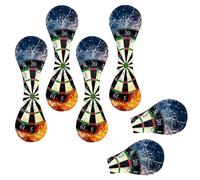 Eslifey 6 Pieces Magnetic Bookmarks, Darts on Fire Water Page Markers Leather Book Mark Book Accessories for Students Teachers Reading