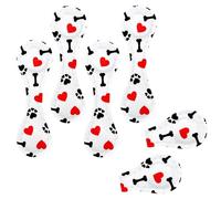 Eslifey 6 Pieces Magnetic Bookmarks, Dog Bone Paw Heart Page Markers Leather Book Mark Book Accessories for Students Teachers Reading