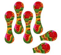 Eslifey 6 Pieces Magnetic Bookmarks, Dragon Rainbow Stripe Page Markers Leather Book Mark Book Accessories for Students Teachers Reading