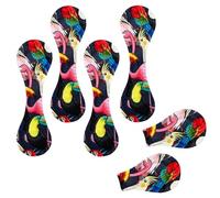 Eslifey 6 Pieces Magnetic Bookmarks, Exotic Birds Flamingo Parrot Toucan Page Markers Leather Book Mark Book Accessories for Students Teachers Reading