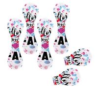 Eslifey 6 Pieces Magnetic Bookmarks, Follow Your Heart Pattern Page Markers Leather Book Mark Book Accessories for Students Teachers Reading