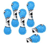 Eslifey 6 Pieces Magnetic Bookmarks, Great White Shark Page Markers Leather Book Mark Book Accessories for Students Teachers Reading
