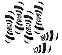 Eslifey 6 Pieces Magnetic Bookmarks, Hypnotic Psychedelic Spiral Swirl Pattern Page Markers Leather Book Mark Book Accessories for Students Teachers Reading