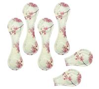Eslifey 6 Pieces Magnetic Bookmarks, Japanese Cherry Blossom Art Page Markers Leather Book Mark Book Accessories for Students Teachers Reading