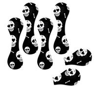 Eslifey 6 Pieces Magnetic Bookmarks, Love Hearts Eyes Skulls Deadly Pattern Page Markers Leather Book Mark Book Accessories for Students Teachers Reading