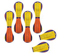 Eslifey 6 Pieces Magnetic Bookmarks, Math Multiplication Table Page Markers Leather Book Mark Book Accessories for Students Teachers Reading