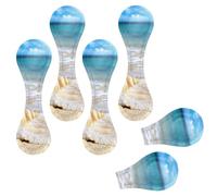 Eslifey 6 Pieces Magnetic Bookmarks, Ocean Conch Shells Page Markers Leather Book Mark Book Accessories for Students Teachers Reading