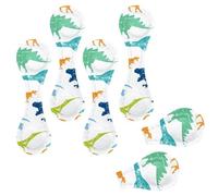 Eslifey 6 Pieces Magnetic Bookmarks, Original Dino Dinosaur Pattern Page Markers Leather Book Mark Book Accessories for Students Teachers Reading