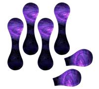 Eslifey 6 Pieces Magnetic Bookmarks, Purple Space Rocks Planet Page Markers Leather Book Mark Book Accessories for Students Teachers Reading