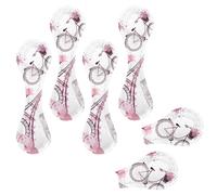 Eslifey 6 Pieces Magnetic Bookmarks, Romantic Travel in Paris Eiffel Tower Pattern Page Markers Leather Book Mark Book Accessories for Students Teachers Reading