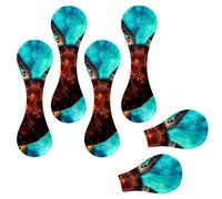 Eslifey 6 Pieces Magnetic Bookmarks, Sea Turtle Swimming Page Markers Leather Book Mark Book Accessories for Students Teachers Reading