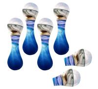 Eslifey 6 Pieces Magnetic Bookmarks, Shark Attack Page Markers Leather Book Mark Book Accessories for Students Teachers Reading