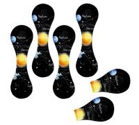 Eslifey 6 Pieces Magnetic Bookmarks, Solar System Planet Page Markers Leather Book Mark Book Accessories for Students Teachers Reading