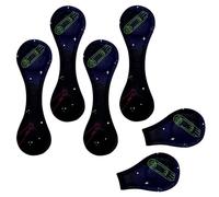 Eslifey 6 Pieces Magnetic Bookmarks, Space Galaxy Planet Page Markers Leather Book Mark Book Accessories for Students Teachers Reading