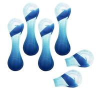 Eslifey 6 Pieces Magnetic Bookmarks, The Art of Dophins Swimming in a Blue Ocean Page Markers Leather Book Mark Book Accessories for Students Teachers Reading