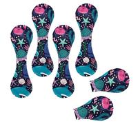 Eslifey 6 Pieces Magnetic Bookmarks, Underwater Dolphin Whale Jelly Seaweed and Corals Pattern Page Markers Leather Book Mark Book Accessories for Students Teachers Reading