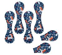 Eslifey 6 Pieces Magnetic Bookmarks, Unicorn Blue Page Markers Leather Book Mark Book Accessories for Students Teachers Reading