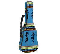 Eslifey Acoustic Guitar Bag African Women Dancing Adjustable Shoulder Strap Guitar Case Gig Bag 40 41 42 Inch