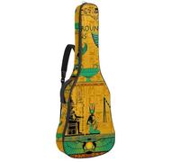 Eslifey Acoustic Guitar Bag Ancient Egyptian Deities Adjustable Shoulder Strap Guitar Case Gig Bag 40 41 42 Inch
