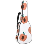 Eslifey Acoustic Guitar Bag Apples White Seamless Adjustable Shoulder Strap Guitar Case Gig Bag 40 41 42 Inch