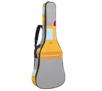 Eslifey Acoustic Guitar Bag Busy Taxi Adjustable Shoulder Strap Guitar Case Gig Bag 40 41 42 Inch