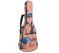 Eslifey Acoustic Guitar Bag Cactus on Desert Blooming Succulents Flower Adjustable Shoulder Strap Guitar Case Gig Bag 40 41 42 Inch