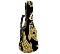 Eslifey Acoustic Guitar Bag Carp Japan Pattern Adjustable Shoulder Strap Guitar Case Gig Bag 40 41 42 Inch