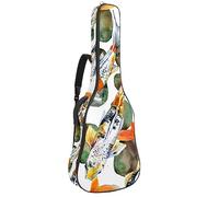 Eslifey Acoustic Guitar Bag Carp Koi Fish Watercolor Pattern Adjustable Shoulder Strap Guitar Case Gig Bag 40 41 42 Inch