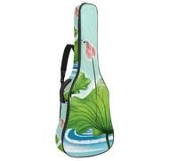 Eslifey Acoustic Guitar Bag Chinese Lotus Dragonfly Adjustable Shoulder Strap Guitar Case Gig Bag 40 41 42 Inch