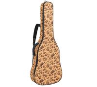 Eslifey Acoustic Guitar Bag Chocolate Cake Candy Cute Adjustable Shoulder Strap Guitar Case Gig Bag 40 41 42 Inch