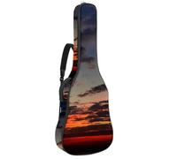 Eslifey Acoustic Guitar Bag Cloudy Sky Sunset Adjustable Shoulder Strap Guitar Case Gig Bag 40 41 42 Inch