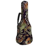 Eslifey Acoustic Guitar Bag Colorful Ethnic Paisley Pattern Adjustable Shoulder Strap Guitar Case Gig Bag 40 41 42 Inch