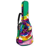 Eslifey Acoustic Guitar Bag Colorful French Bulldog Dog Adjustable Shoulder Strap Guitar Case Gig Bag 40 41 42 Inch