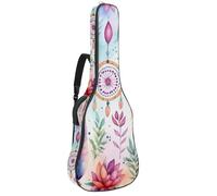 Eslifey Acoustic Guitar Bag Colorful Watercolor Dreamcatcher Pattern Adjustable Shoulder Strap Guitar Case Gig Bag 40 41 42 Inch