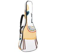 Eslifey Acoustic Guitar Bag Cute Alpaca Hola Funny Adjustable Shoulder Strap Guitar Case Gig Bag 40 41 42 Inch