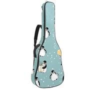 Eslifey Acoustic Guitar Bag Cute Animals Penguin Gift Balloon Pattern Adjustable Shoulder Strap Guitar Case Gig Bag 40 41 42 Inch