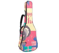 Eslifey Acoustic Guitar Bag Cute Koala Happy Birthday Adjustable Shoulder Strap Guitar Case Gig Bag 40 41 42 Inch