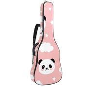 Eslifey Acoustic Guitar Bag Cute Panda Animal Clouds Star Pattern Adjustable Shoulder Strap Guitar Case Gig Bag 40 41 42 Inch