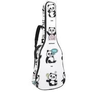 Eslifey Acoustic Guitar Bag Cute Panda Different Poses Moods Pattern Adjustable Shoulder Strap Guitar Case Gig Bag 40 41 42 Inch