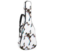 Eslifey Acoustic Guitar Bag Dancing Skeletons Adjustable Shoulder Strap Guitar Case Gig Bag 40 41 42 Inch
