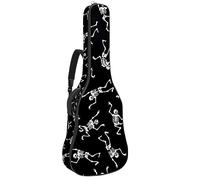 Eslifey Acoustic Guitar Bag Dancing Skell Pattern Adjustable Shoulder Strap Guitar Case Gig Bag 40 41 42 Inch
