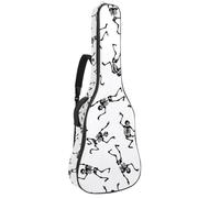 Eslifey Acoustic Guitar Bag Dancing Skull Adjustable Shoulder Strap Guitar Case Gig Bag 40 41 42 Inch