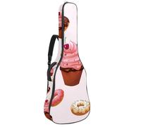 Eslifey Acoustic Guitar Bag Delicious Desserts Donuts Cake Adjustable Shoulder Strap Guitar Case Gig Bag 40 41 42 Inch