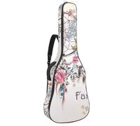 Eslifey Acoustic Guitar Bag Dreamcatcher and Flowers Design Adjustable Shoulder Strap Guitar Case Gig Bag 40 41 42 Inch