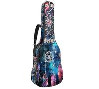 Eslifey Acoustic Guitar Bag Dreamcatcher Galaxy Patterns Adjustable Shoulder Strap Guitar Case Gig Bag 40 41 42 Inch