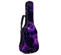 Eslifey Acoustic Guitar Bag Dreamcatcher Purple Pattern Adjustable Shoulder Strap Guitar Case Gig Bag 40 41 42 Inch