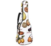 Eslifey Acoustic Guitar Bag Exotic Tropical Summer Fruits Fruit Pattern Adjustable Shoulder Strap Guitar Case Gig Bag 40 41 42 Inch