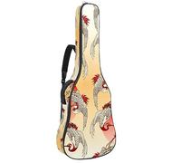 Eslifey Acoustic Guitar Bag Flying Paired Cranes Over a Rising Sun Adjustable Shoulder Strap Guitar Case Gig Bag 40 41 42 Inch